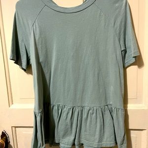 Sage green top